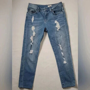 Gigi Hadid&Tommy hilfiger Colab Venice Denim Jeans 29/32 SkinnyMidrise Heathered